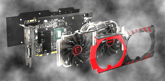 MSI GTX 960 Gaming 4G Farbig abgewedelt